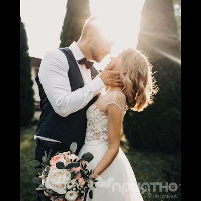 Букет невесты &amp; Бутоньерка 1355