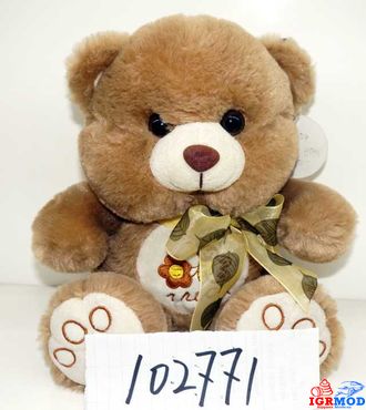 Игрушка мягкая медведь, 21 см. (КНР) арт.102771и