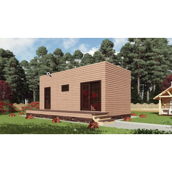 Одноэтажный каркасный дом с одной спальней 39м² (SK42)