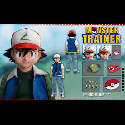 ПРЕДЗАКАЗ - Эш Кетчум (серия Pokemon) - Коллекционная ФИГУРКА 1/6 Monster Trainer (PT-sp96) - PRESENT TOYS ?ЦЕНА: 16900 РУБ.?