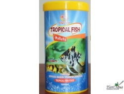 AQUAV Tropical Fish Pellets  1000мл - Универсальный корм в гранулах для всех видов тропических рыб