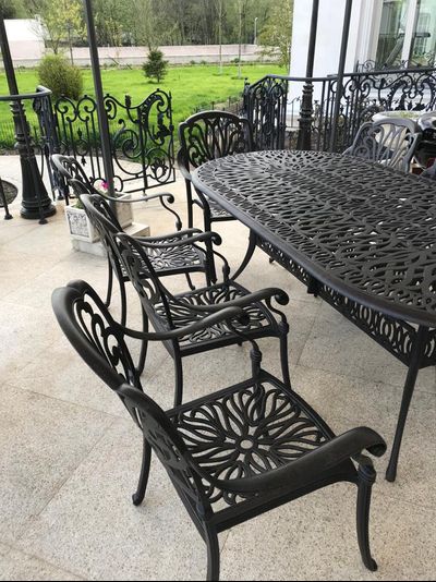 Комплект литой мебели из алюминия Alexander VIII