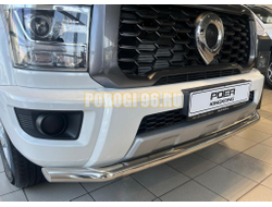 Защита переднего бампера Папа Тюнинг d60 для Great Wall Poer KingKong 2023-