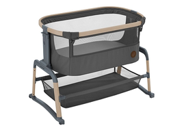 Приставная кровать Maxi-Cosi Iora Air Beyond Graphite ECO/графитовый (c колесами)