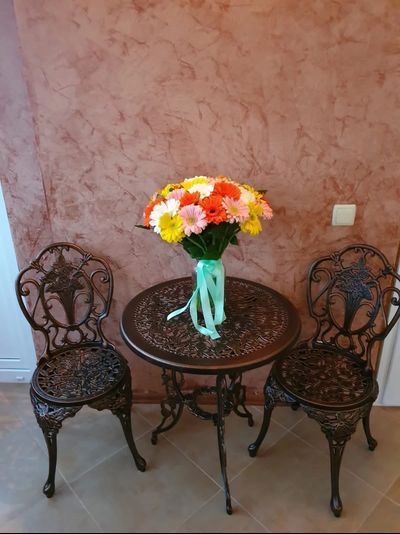 Кофейный комплект из литого алюминия Duo bronze