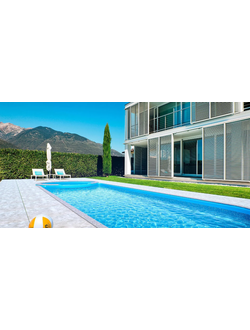 Композитный бассейн 10,02 х 3,68 х 1,23-1,9 "Коньяк" Franmer