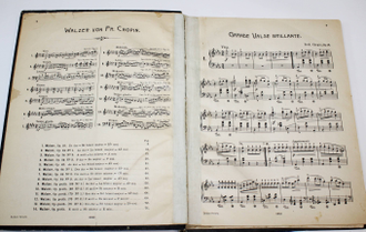 Chopin Fr. Sammtliche Pianoforte – Werke. Walzer. Leipzig: C.F.Peters, 190?.