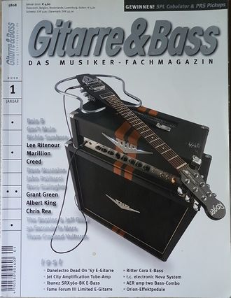 Gitarre And Bass Magazine January 2010 Иностранные музыкальные журналы о гитарах, Intpressshop