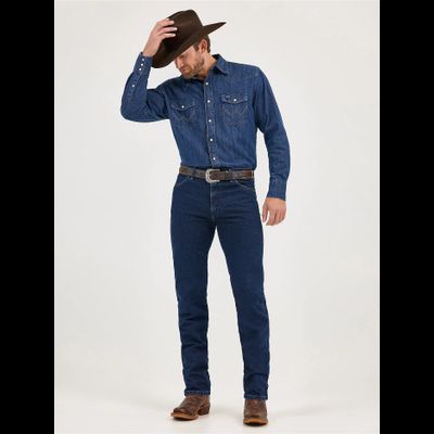 Dark Stone (13MWZDD) 100% Cotton Broken Twill Denim 14.75 Oz.