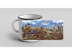 Кружка металлическая эмалированная Герои меча и магии, Heroes of Might and Magic №3