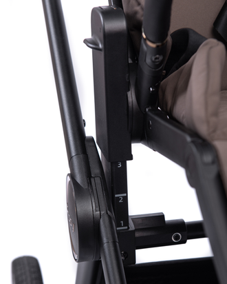 Коляска 2в1 Peppy Monaco 2025 Brownie (коричневый) рама черная