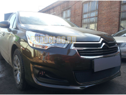 Защита радиатора Citroen C4 sedan 2013-2016 black