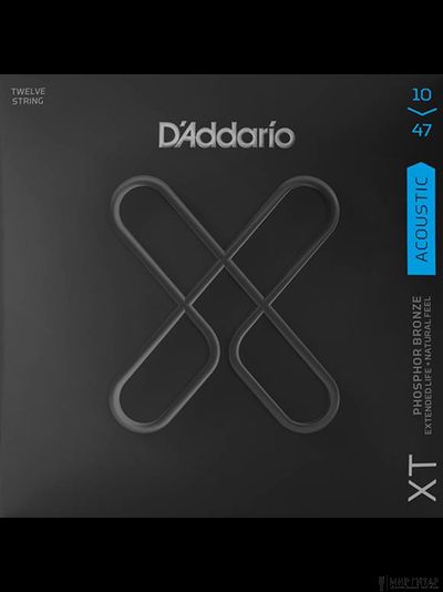 D`Addario XTAPB1047-12 Phosphor Bronze (10-47)