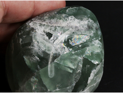 Флюорит зеленый, полировка крупная, Монголия (60*54*47 мм, 254 г) №35622