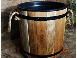 Кадка деревенная с ручками