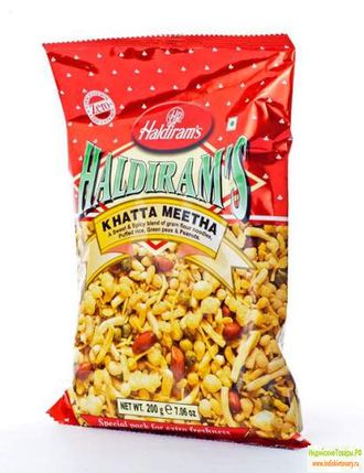 СЛАДКАЯ СМЕСЬ ХАЛДИРАМС ХАТТА МИТТА (HALDIRAM&#039;S KHATTA MEETHA A SWEET&amp;SPICE BLEND), 200Г