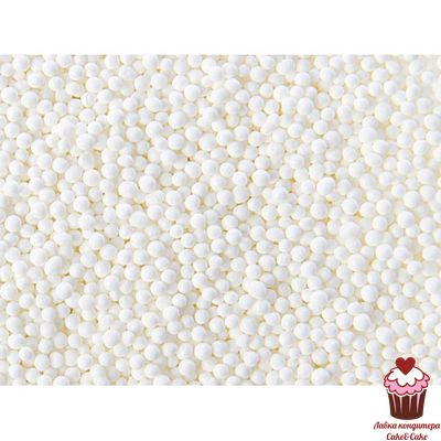 Сахарные шарики Белые (2 мм), 50гр