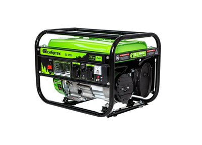 Генератор бензиновый Сибртех БС-2500, 2,2 кВт, 230В, 4-х такт., 15 л, ручной стартер