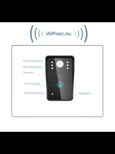 WiFi/LAN вызывная панель видеодомофона, интерком связь с активным подавлением шума, открытие замка через мобильное приложение, HD. до - 10 град.С. (163eye/YooSee)