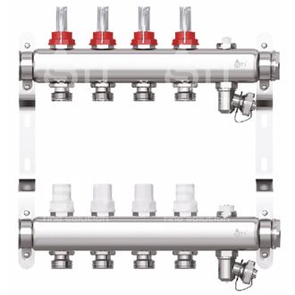 Коллекторная группа STI 4 выхода с расходомерами