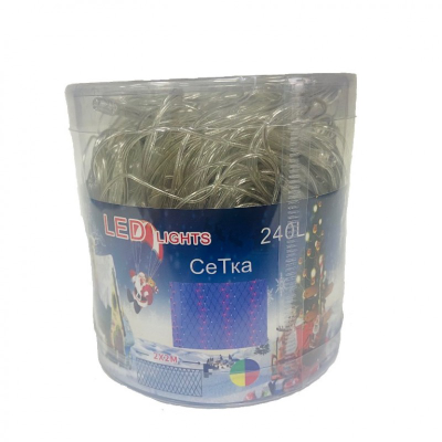 Гирлянда ёлочная Сетка 240L , 2*2 метра