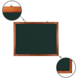 Доска для мела магнитная BRAUBERG, 60х90 см, зеленая, деревянная окрашенная рамка, , 236890