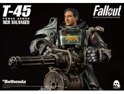 Выживший в силовой броне Т-45 НКР (Fallout) - ФИГУРКА 1/6 Fallout T-45 NCR Salvaged Power Armor (3Z0177) - Threezero