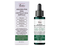 Thinkco. Сыворотка с AHA, BHA, PHA кислотами и центеллой азиатской для проблемной кожи AHA BHA (60 мл)