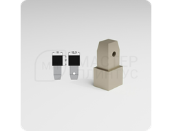 Фурнитура КПк 11-10 для плиточного профиля ПК 11-10.2700.042л Шампань