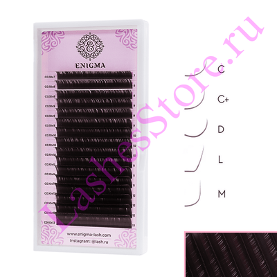Ресницы коричневые ENIGMA «MOKKA» - Одна длина (16 линий)