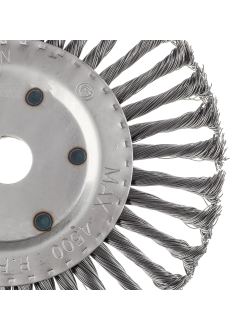 ЕРМАК Щетка металл. для УШМ200мм/22мм, крученая, дисковая