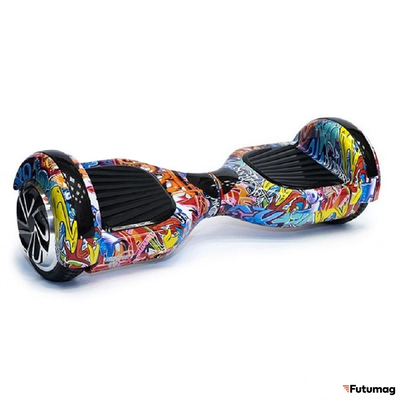 Гироскутер Smart Balance Wheel 6.5 дюймов Граффити Оранжевый