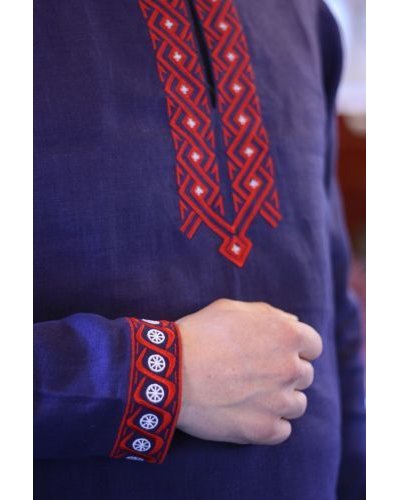 Русская льняная рубаха "Живая вода", 44-60