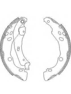 Задние колодки (BOSCH) для Рено Сандеро 1