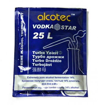 Дрожжи Alcotec Vodka Star Turbo 66гр.
