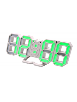 часы электронные VST883-4  зел.цифры+USB кабель (без адаптера)