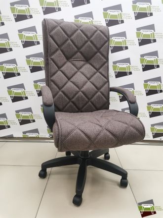 Кресло КР72 (ДЕЛМАР) ТГ ПЛАСТ К01 (ткань Крафт коричневая)