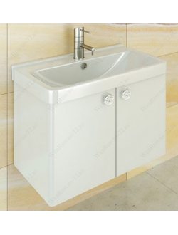 Тумба подвесная Комфорти Флоренция 70см П белая с умывальником 703 Comforty