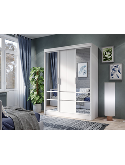 Шкаф-купе Симпл ШКК-06 Белый (Мебелони)