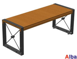 Уличная скамейка без спинки Неаполь