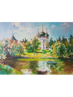 Пейзаж Лодки у Измайловского острова Круглова Ирина