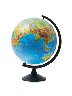 Глобус Земли Globen, физический, Классик, рельефный, 320мм