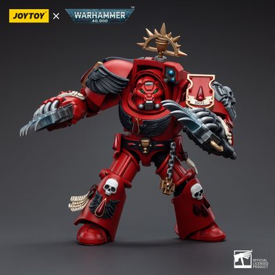 Терминатор Кровавых Ангелов (Warhammer 40k) - КОЛЛЕКЦИОННАЯ ФИГУРКА 1/18 Blood Angels Assault Terminators Brother Tyborel (JT5529) - JOYTOY