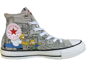 Simpsons shoes converse 2025