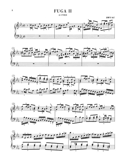 Бах И.С. Хорошо темперированный клавир, I том BWV 846-869. С аппликатурой