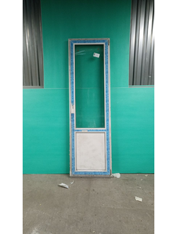 Бу2300-ДВЕРЬ БАЛКОННАЯ Б/У ШИРИНА 700 ВЫСОТА 2320 , ПРОФИЛЬ 60, 24 СП (ОДНОКАМЕРНЫЙ)