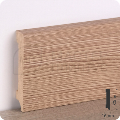 Плинтус деревянный ламинированный Дуб капучино