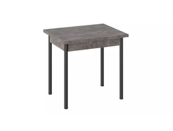 Стол Родос Тип 2 с опорой d40 Черный муар/Ателье темный