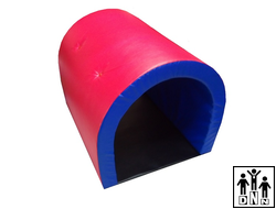 Мягкий модульный Туннель с донышком красный / синий