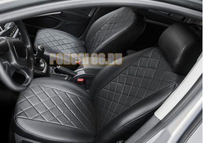 Авточехлы задняя спинка 40/20/40, рисунок Ромб для Nissan X-Trail T32 2015-2018 2018-